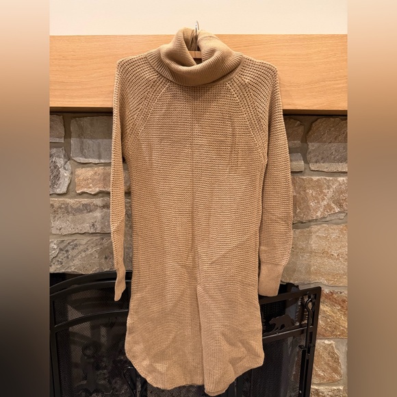 Wilfred Free Bianca Turtleneck Sweater Dress, Heather Steel brown size S - Picture 5 of 10